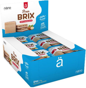Nanosupps Protein Brix (24X25G) Hazelnut - Functional Food - Protein Snacks