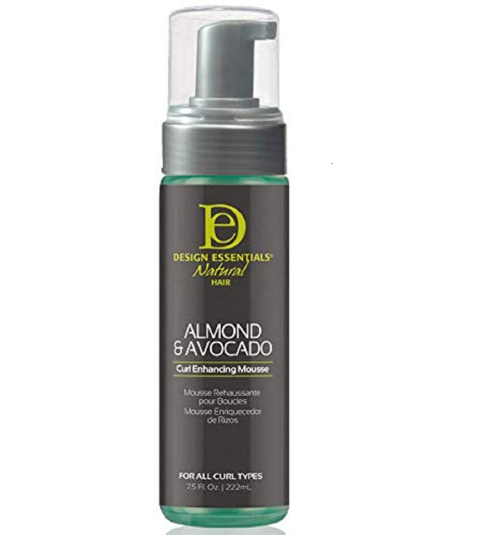 Design Essentials Curl Enhancing Hair Mousse For Curly Hair; Almond And Avocado Collection,7.5 Ounce