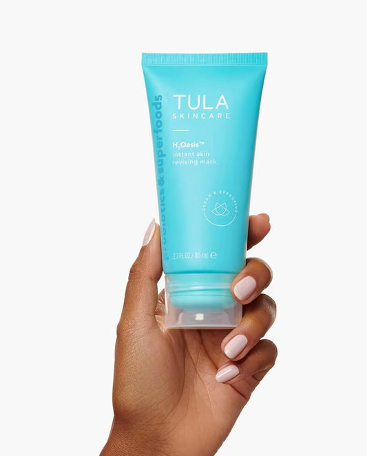 Tula Skin Care H2Oasis Instant Skin Reviving Mask - Hydrating Face Mask, Plumps And Energizes Tired Dehydrated Skin, Contains Resurrection Plant And Desert Lime, 2.7 Fl Oz