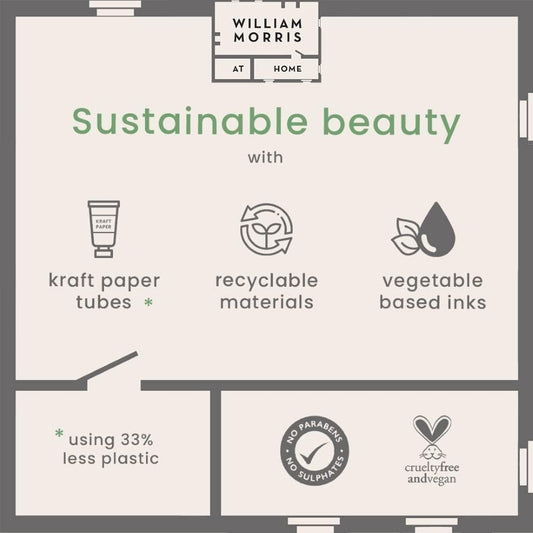 William Morris At Home Patchouli & Red Berry Hand Wash | Bring Style To Bathroom & Kitchen | Sulphate-Free | Cruelty Free & Vegan Friendly | 500Ml
