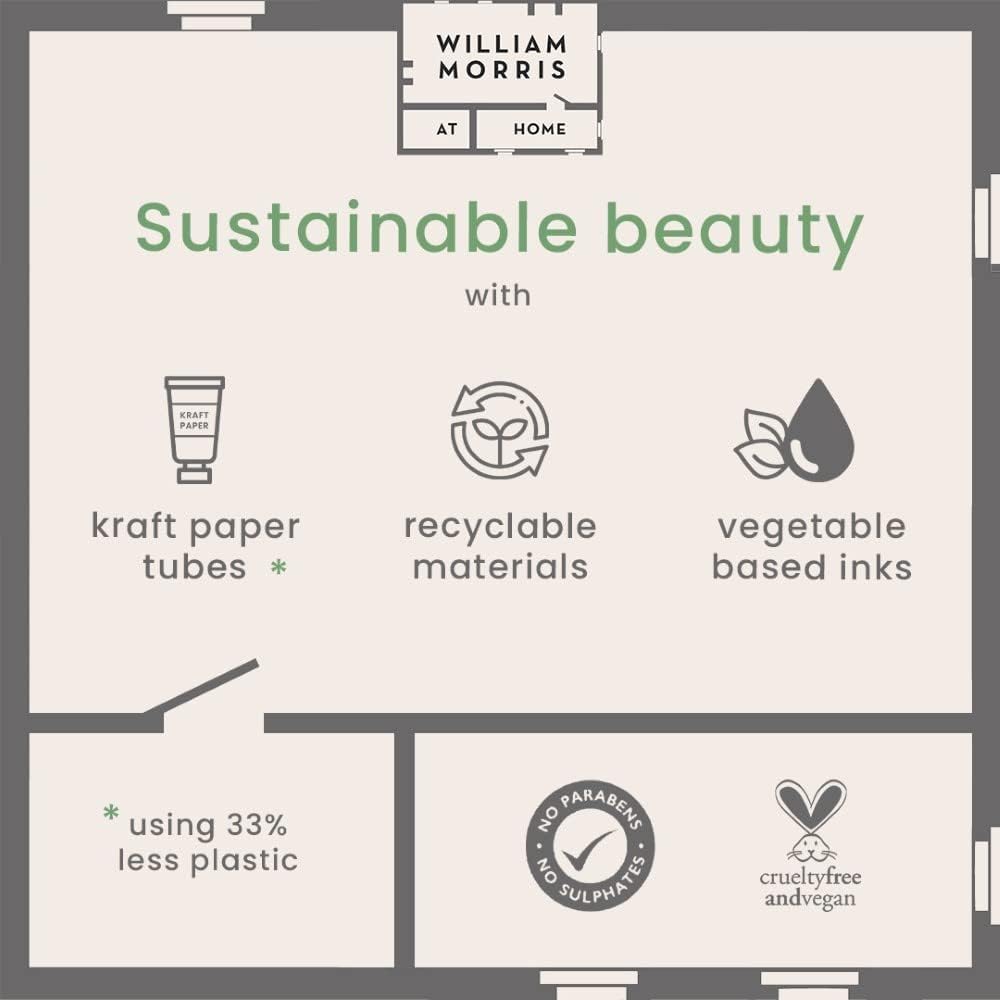 William Morris At Home Useful & Beautiful Geranium and Eucalyptus Hand Cream Collection Set, 3 x 30ml : Amazon.co.uk: Beauty