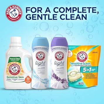 Arm & Hammer Light In-Wash Scent Booster Crisp Clean 18Oz (Pack Of 4)