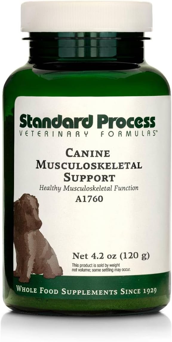 Standard Process Canine Musculoskeletal Support - Bone & Joint Health Formula For Pets - Canine Musculoskeletal Support Supplement - Supplement For Dogs To Aid Joint Comfort & Muscle Health - 120 G