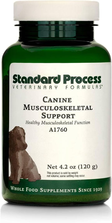 Standard Process Canine Musculoskeletal Support - Bone & Joint Health Formula For Pets - Canine Musculoskeletal Support Supplement - Supplement For Dogs To Aid Joint Comfort & Muscle Health - 120 G