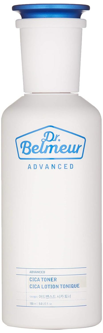 The Face Shop Dr. Belmeur Advanced Cica Toner | Low Irritant Toner For Skin Brightness | Pore Minimizer Skincare | Dermatologically Tested, Mild Plant Based & Low-Irritant Formula, 5.0 Fl Oz