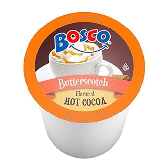 Bosco Single-Cup Hot Cocoa For Keurig K-Cup Brewers, Butterscotch, 40 Count