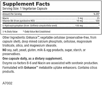 Mt. Angel Vitamins - 5-HTP, Serotonin Support (30 Vegetarian Capsules)