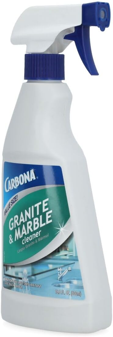 Carbona Granite & Marble Cleaner | Non-Abrasive Formula | Safe on Limestone & Corian | 16.8 Fl Oz, 1 Pack