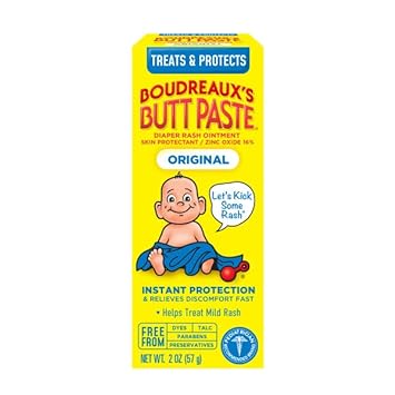 BOUDREAUX'S Butt Paste, Diaper Rash Ointment, Tube 4 Oz, 2 Count