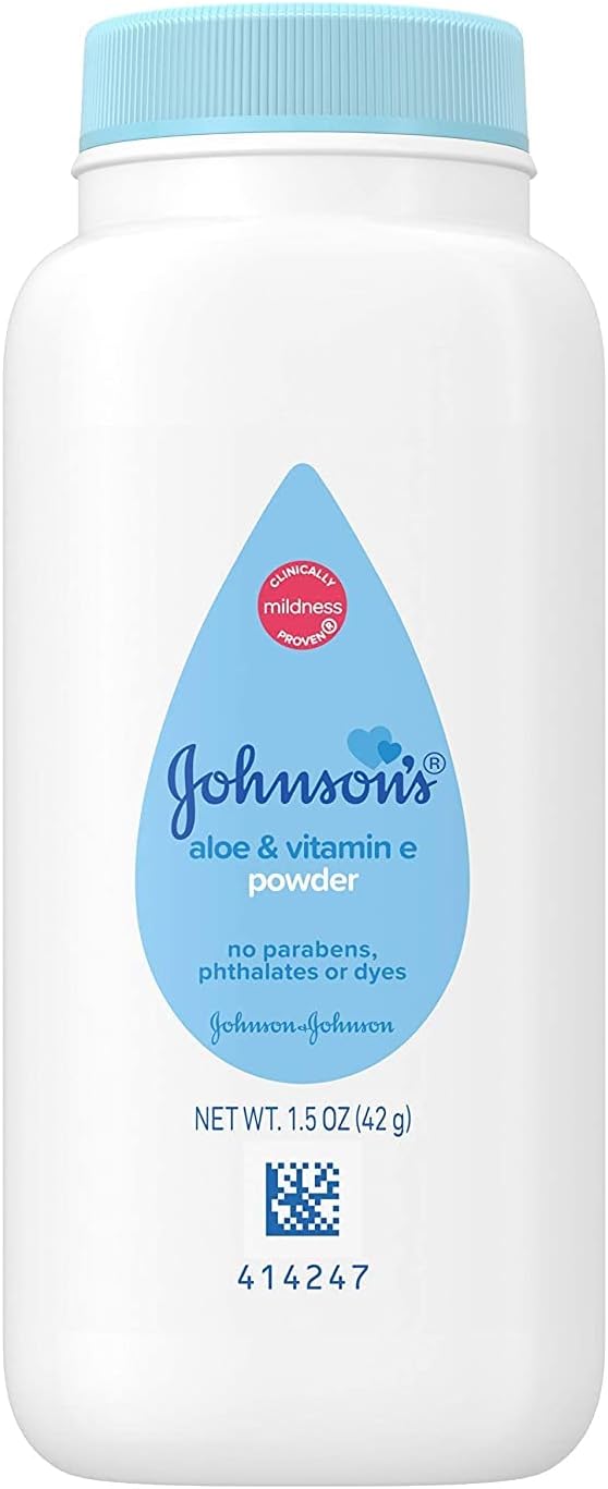 Johnson'S Baby Powder Soothing Aloe & Vitamin E 1.50 Oz (2 Pack)