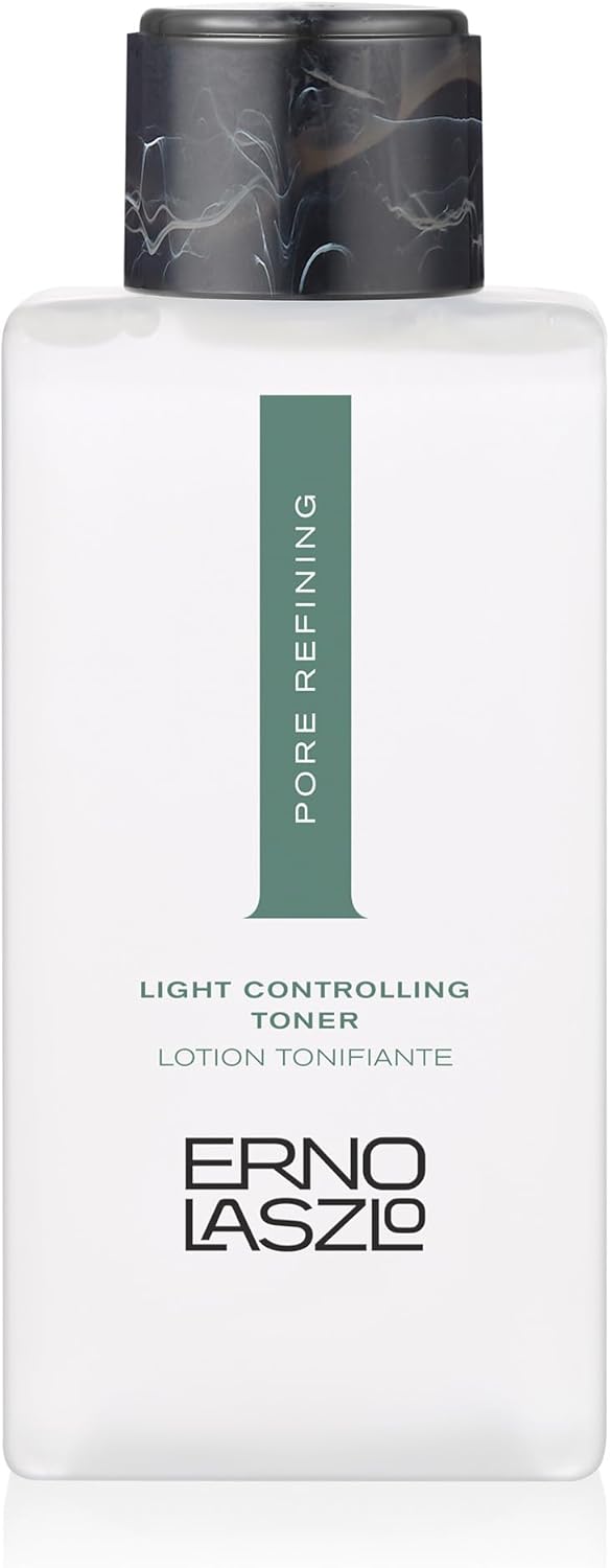 Erno Laszlo Light Controlling Hydrating Toner For Face, Exfoliating, Moisturizing & Mattifying Skin Care, Cosmetic Grade Astringent Reduces Shine, Toner For Oily Skin, 6.8 Fl Oz