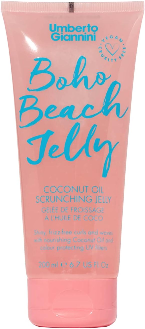 Umberto Giannini Boho Beach Jelly, Vegan & Cruelty Free Coconut Oil Scrunching Jelly, 200 Ml