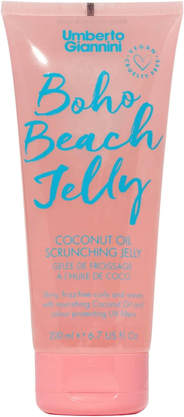 Umberto Giannini Boho Beach Jelly, Vegan & Cruelty Free Coconut Oil Scrunching Jelly, 200 Ml
