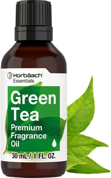 Horbäach Green Tea Fragrance Oil | 1 fl oz (30ml) | Premium Grade | for Diffusers, Candle and Soap Making, DIY Projects & More