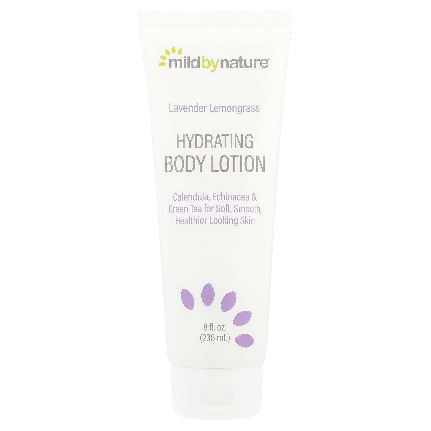 Hydrating Body Lotion By Mild By Nature - Moisturizer With Aloe Vera & Vitamin E, Plus Green Tea Extract - Cruelty Free - No Sulfates, Parabens Or Phthalates - Lavender Lemongrass - 8 Fl Oz (236 Ml)
