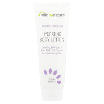 Hydrating Body Lotion By Mild By Nature - Moisturizer With Aloe Vera & Vitamin E, Plus Green Tea Extract - Cruelty Free - No Sulfates, Parabens Or Phthalates - Lavender Lemongrass - 8 Fl Oz (236 Ml)