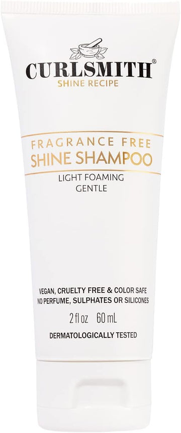 Curlsmith - Shine Shampoo, Gentle, Sensitive, Fragrance Free Cleanser For All Curl And Hair Types, Vegan (59Ml)