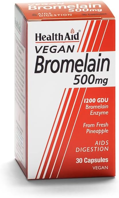 HealthAid Bromelain 500mg - 30 Vegicaps : Amazon.co.uk: Health & Personal Care