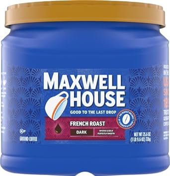 Maxwell House French Roast Dark Roast Ground Coffee (25.6 oz Canister)