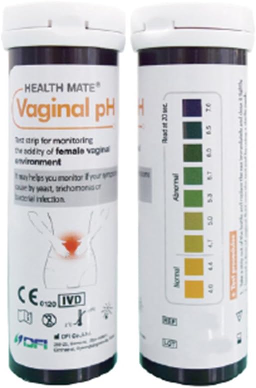 Vaginal Health pH Test Strips Without Swabs - Monitor Vaginal Intimate Health (Pack of 25) : Health & Household