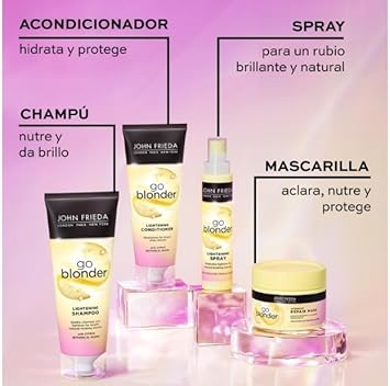 John Frieda Go Blonder Lightening Shampoo for Blonde Hair 250 ml : Amazon.co.uk: Beauty