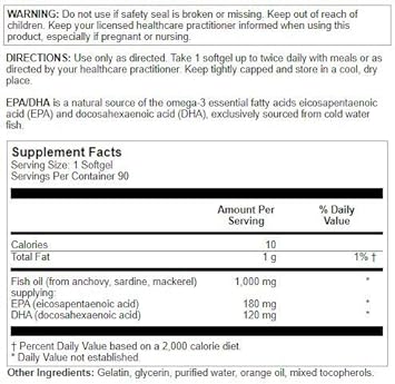 Nutra BioGenesis - EPA/DHA - Omega-3 to Help Support Brain & Heart Hea