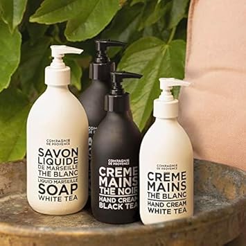 Compagnie De Provence Savon De Marseille Extra Pure Liquid Soap - White Tea - 16.7 Fl Oz Glass Pump Bottle