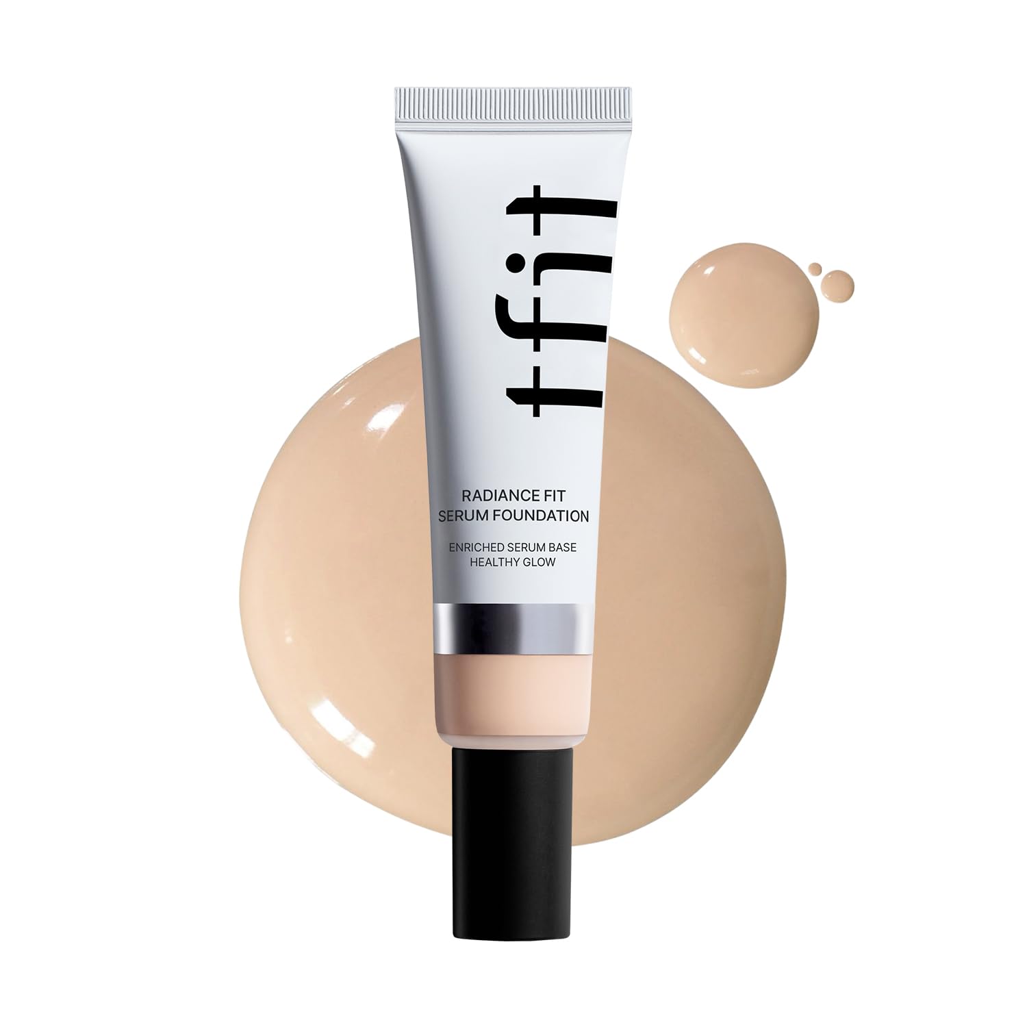 Radiance Fit Serum Foundation - Flawless Coverage, Dewy Finish, Long-Lasting, Lightweight, Korean Makeup,1.05 Oz. (C1.5 Lingerie, 1.05 Oz.)