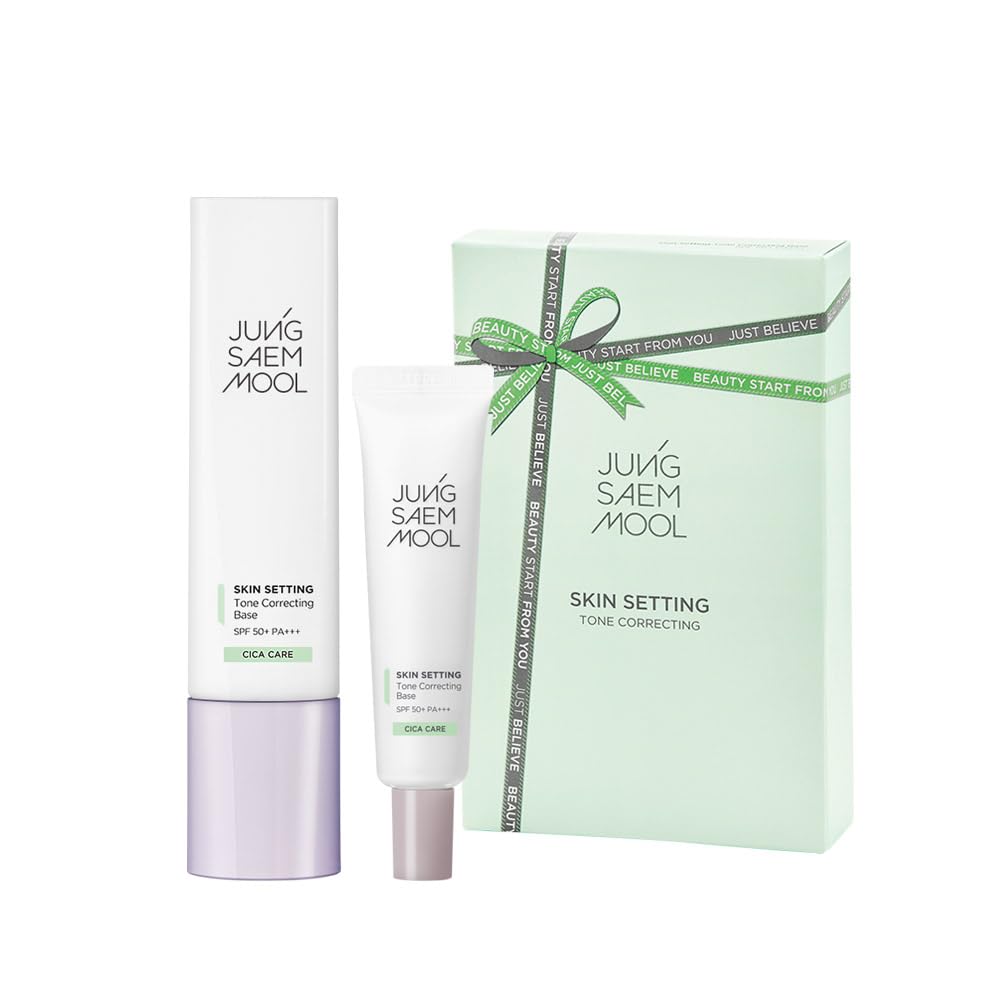 Jung Saem Mool Official Skin Setting Tone Correcting Base Gift Set | Tone Correcting Base 40Ml + Tone Correcting Base 20Ml