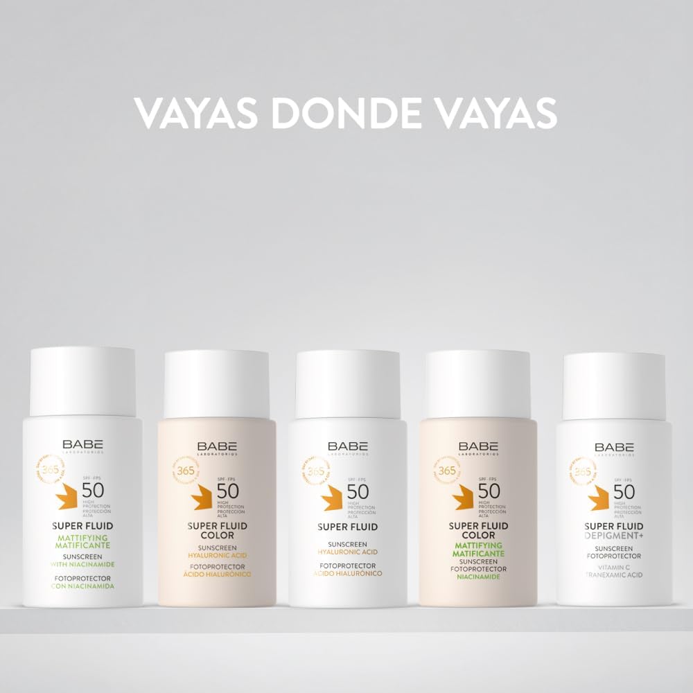 Laboratorios Babé - Super Fluid Photo Protection Spf 50 | Sun Protection | Waterproof | All Skin Types | Photo-Aging | Sun Protection | 50 Ml