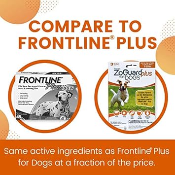 Plus Flea and Tick Prevention for Dogs (Small - 5-22 lb)