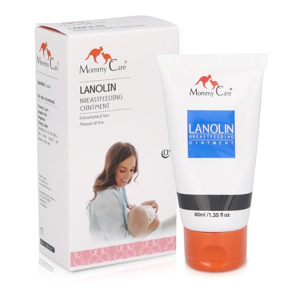 Mommy Care Lanolin Nipple Cream for Breastfeeding Cream baby Nursing Cracked Nipple 40ml/1.35 fl.oz Mothers Nipple Relief Ointment Natural Anti Cracking Sore Nipple Cream