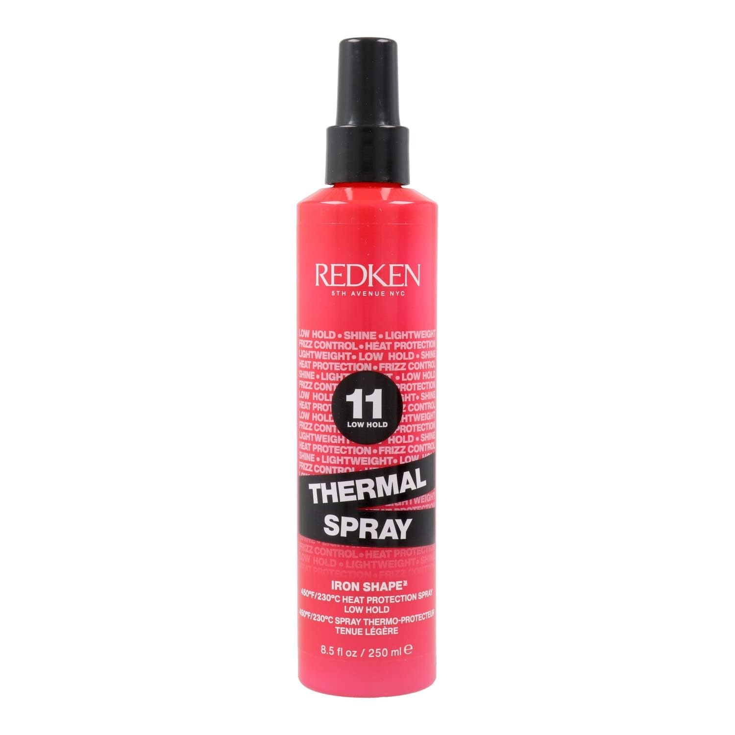 Redken Thermal Spray 11 Low Hold | Thermal Smoothing Holding Spray | For All Hair Types | Provides A Smooth, Silky & Frizz-Free Blow-Dry Finish | Mild Control | Protects Against Heat Damage | 8.5 Oz