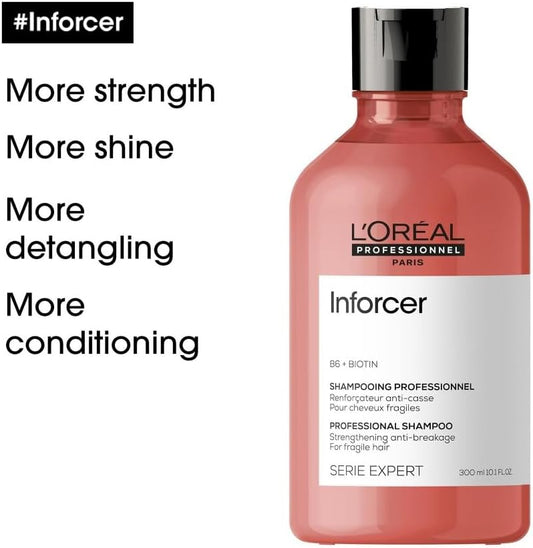 L’Oréal Professionnel | Shampoo, For Fragile, Breaking & Weakened Hair, Serie Expert Inforcer, 300 Ml