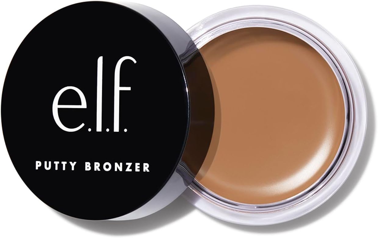 E.L.F. Putty Bronzer, Creamy & Highly Pigmented Formula, Creates A Long-Lasting Bronzed Glow, Infused With Argan Oil & Vitamin E, Tan Lines, 0.35 Oz (10G)