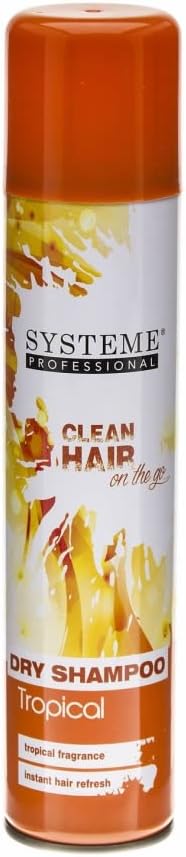 Dry Shampoo Hair Wash Clean Fresh Fragrance Spray Travel Festival 200Ml Can - Tropical