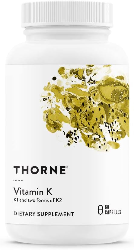 Thorne Bone Health Bundle - Vitamin K & Vitamin D-5000 Combo For Strong Bones - 30 To 60 Servings