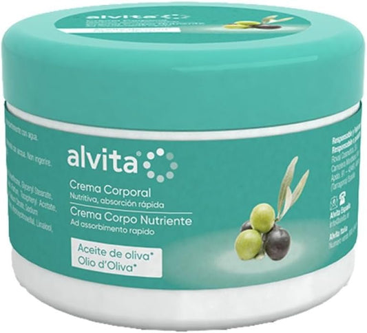 Alvita Crema Corpo Nutriente All'Olio D'Oliva, 300ml