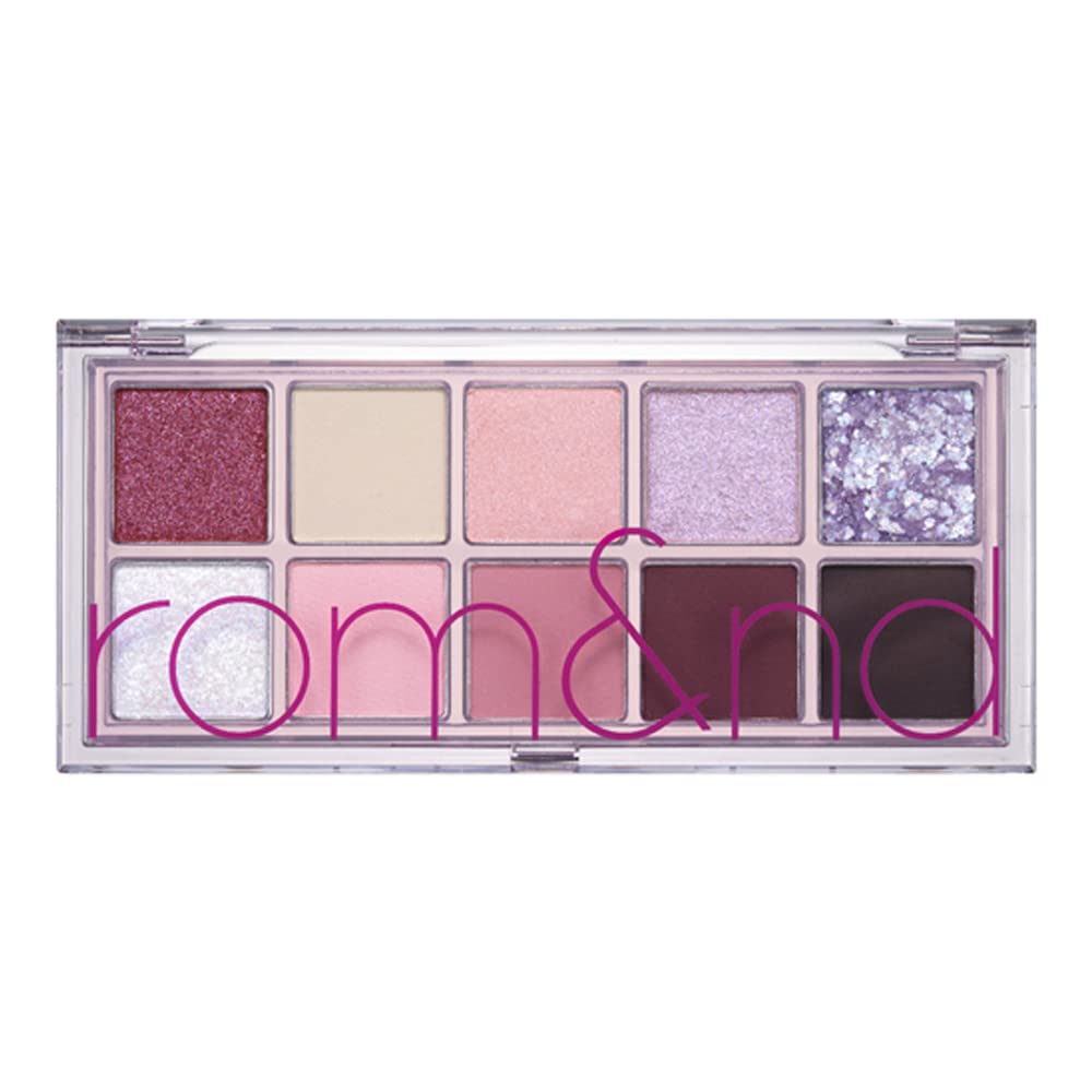 Rom&Nd Better Than Palette 102G (07 Berry Fuchsia Garden) | Eye Makeup Palette, Matte & Shimmer Eye Shadow, Sparkling Glittery, Various 10 Shades, Long Lasting, High Pigmented, Blendable, Warm Tones