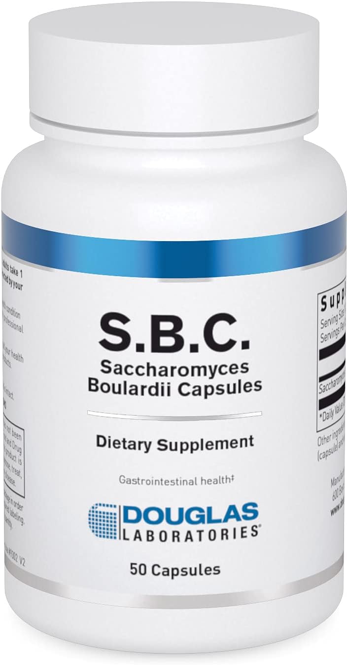Douglas Laboratories S.B.C. (Saccharomyces Boulardii Capsules) | Shelf Stable Probiotic To Support Healthy Bowel Function | 50 Capsules