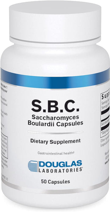 Douglas Laboratories S.B.C. (Saccharomyces Boulardii Capsules) | Shelf Stable Probiotic To Support Healthy Bowel Function | 50 Capsules