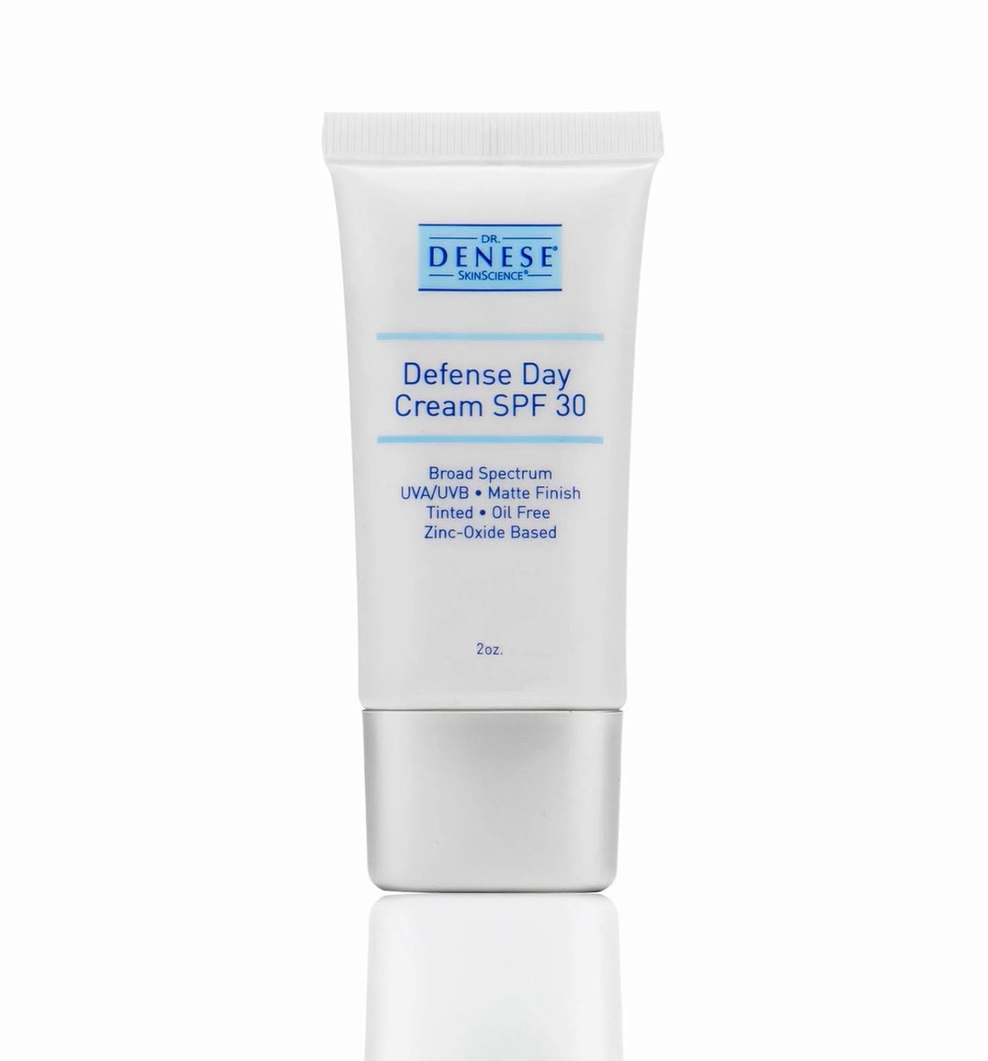 Dr. Denese Skinscience Spf 30 Defense Day Cream 3-In1 Broad Spectrum Uva/Uvb Protection & Instant Flawless Tinted Moisturizer - Oil-Free, Matte Light Coverage - Paraben-Free, Cruelty-Free - 2Oz