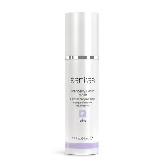 Sanitas Skincare Cranberry Lactic Mask, Age Defying, Exfoliating Treatment Mask, Lactic Acid, Antioxidants, 1.7 Ounce