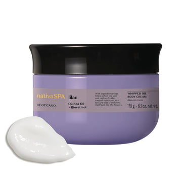 Nativa Spa By O Boticário, Lilac Whipped Oil Body Cream With Quinoa & Bioretinol, Luxurious & Fragranced For The Skin, 6.1 Ounce
