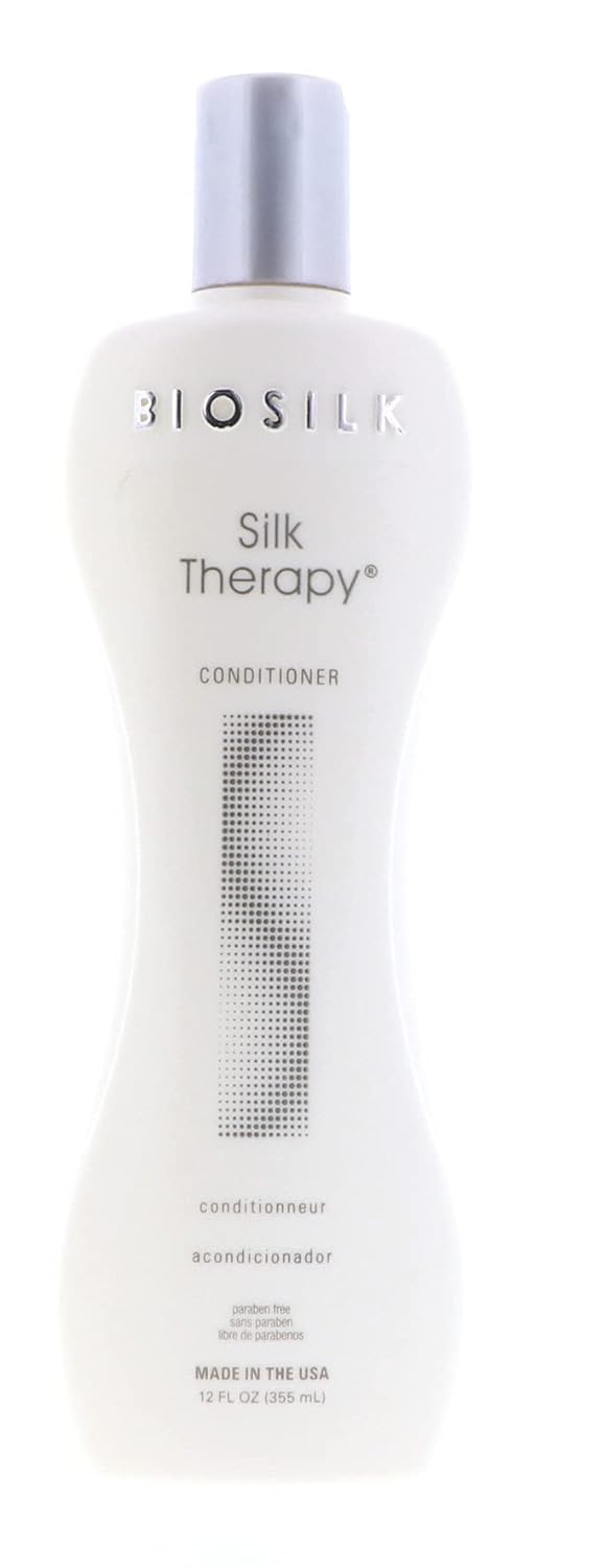 BioSilk Silk Therapy Conditioner - Sulfate, Paraben and Gluten Free, 12 oz(Pack of 12)