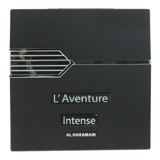 Al Haramain L'Aventure Intense Cologne For Men - Arabian Perfume - Long Lasting Woody Fragrance With Notes Of Bergamot, Lemon, Jasmine, Musk, Patchouli, Amber - Arabic Eau De Parfum - 3.3 Oz Edp Spray