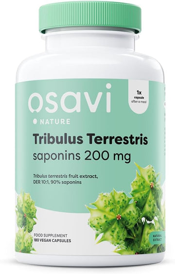 Osavi Tribulus Terrestris, Saponins 200Mg - 180 Vegan Caps