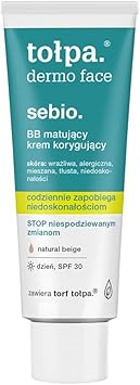 Tolpa Dermo Sebio Bb Matting & Correcting Cream, Day, Natural Beige, Spf30, 40 Ml