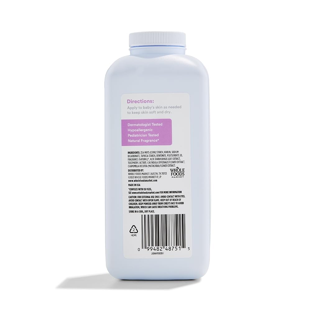 365 By Whole Foods Market, Baby Powder, 15 Ounce