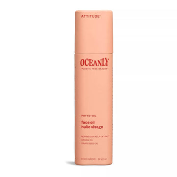 ATTITUDE Oceanly Face Oil Stick, EWG Verified, Plastic-free, Plant and Mineral-Based Ingredients, Vegan and Cruelty-free Beauty Products, PHYTO OIL, Unscented, 1 Ounce